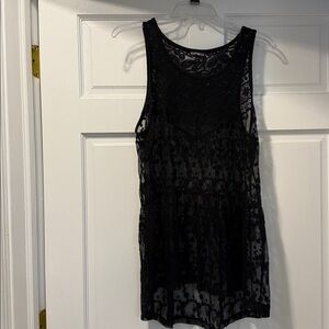 Express Black Lace Tank Top